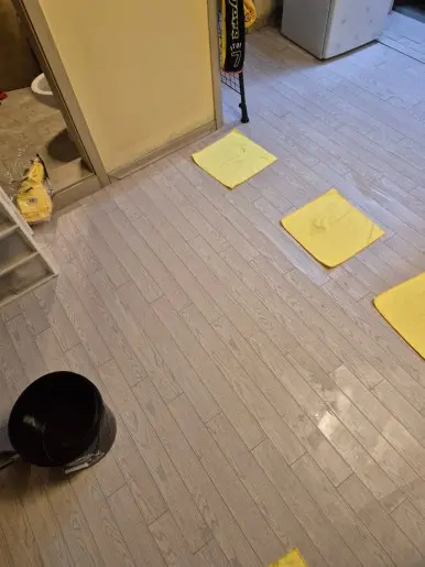 가정집 바닥 세정 건조 완료