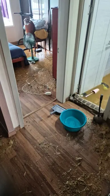 중계동 복도 오수 침투