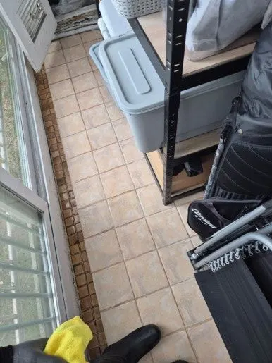 역류 오수 베란다 청소 후