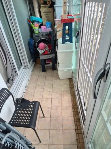 역류 오수 베란다 청소 전