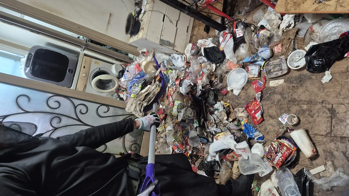 쓰레기집 청소 - 후반부 반출 작업