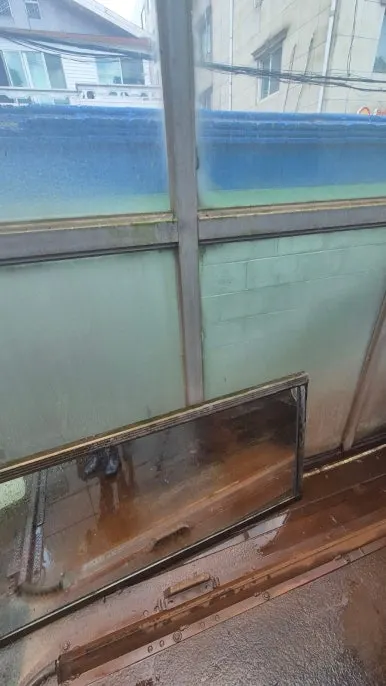 마포 타일 줄눈 백화 제거 전