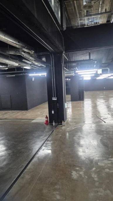 행사 후 먼지 오염