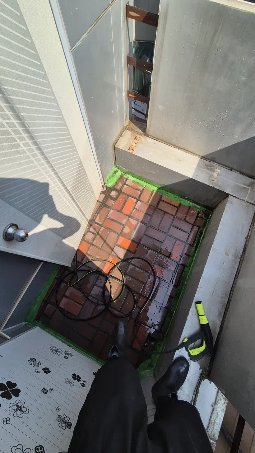 대학로 베란다 고압세척 호스