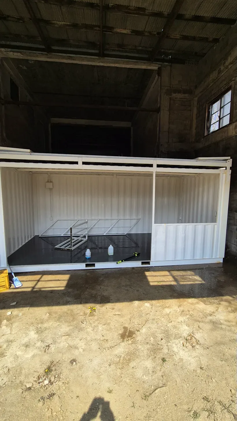 양평 세트장 방부목 데크 세정 완료