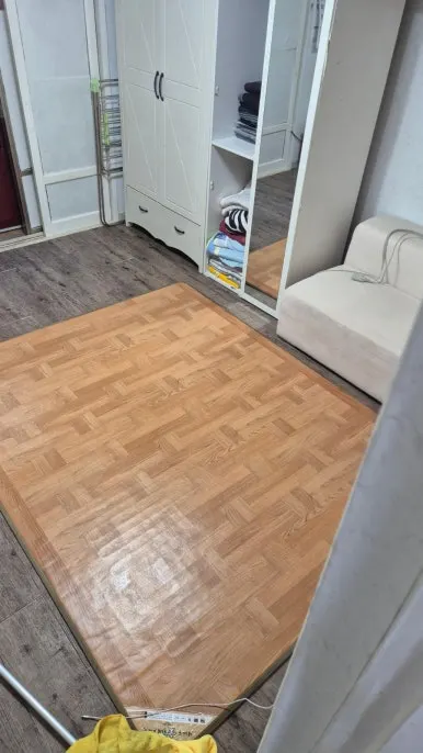 화성 소화기분말청소 완료 방 바닥 깨끗한 상태