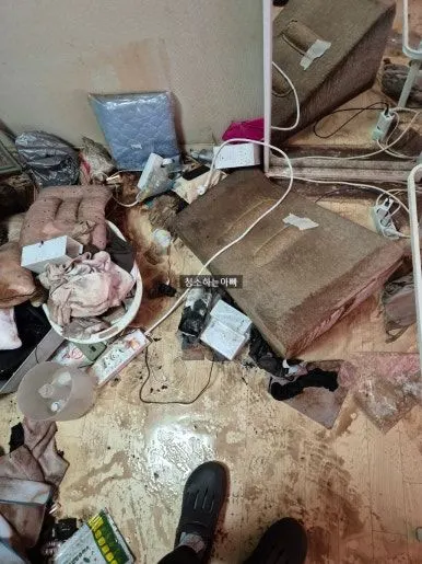 스프링클러 침수 오염