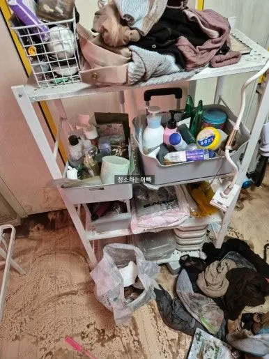 스프링클러 침수 현장 작업 전