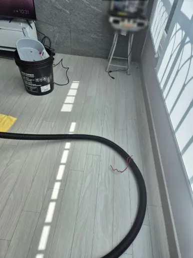 건조 완료 후 바닥 상태