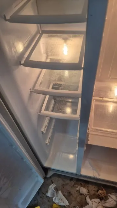 냉장고 세정 완료