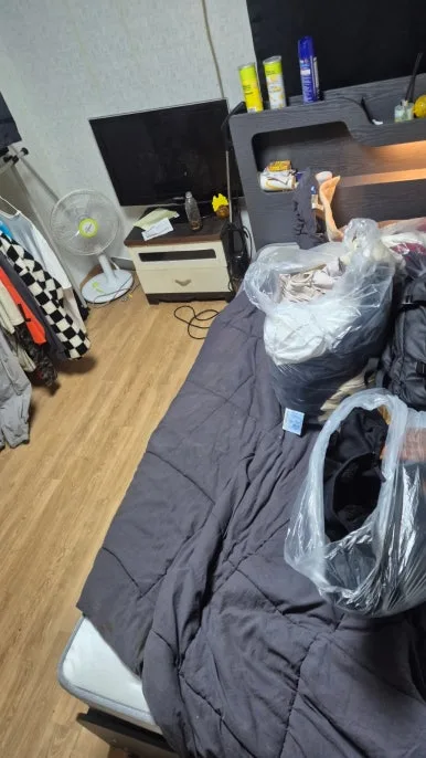 고양 원룸 침대 주변 청소 완료