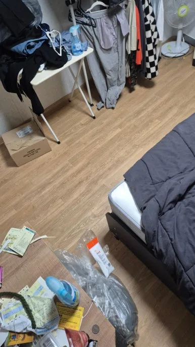 고양 원룸 청소 완료 깨끗한 침대