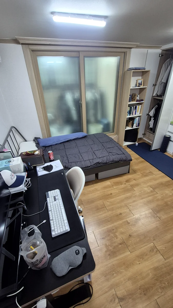 회기동 1.5룸 청소 완료 — 전체 공간 복구