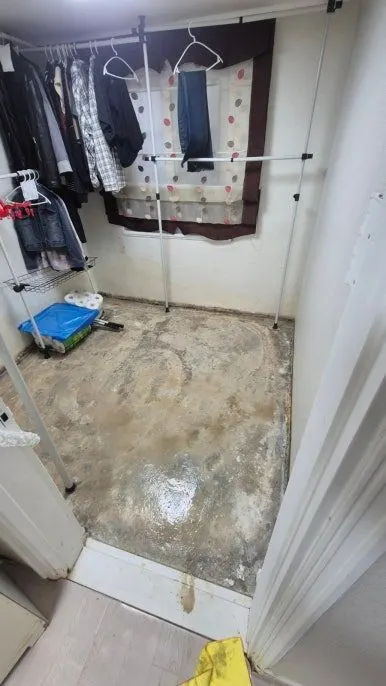 누수 후 장판이 부풀어 오르는 현상