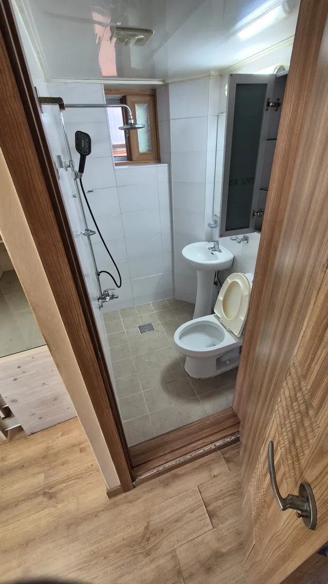 화장실 세정 완료