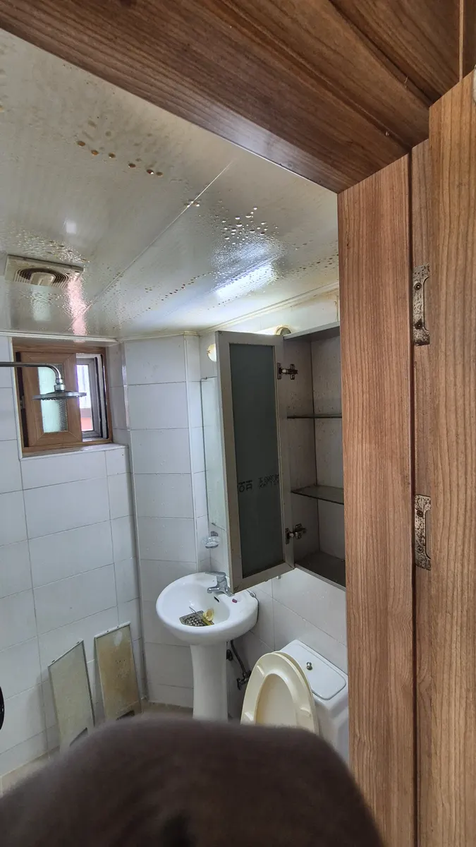 화장실 천장 니코틴 오염