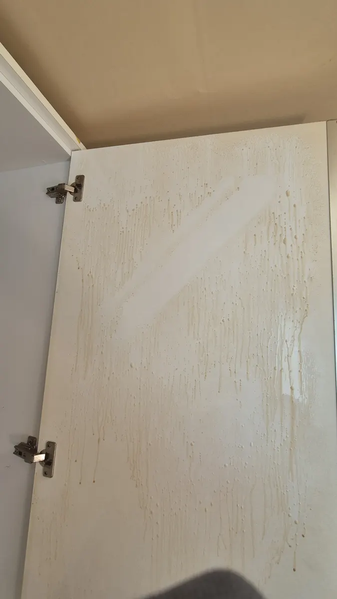 옷장 문 세정 작업