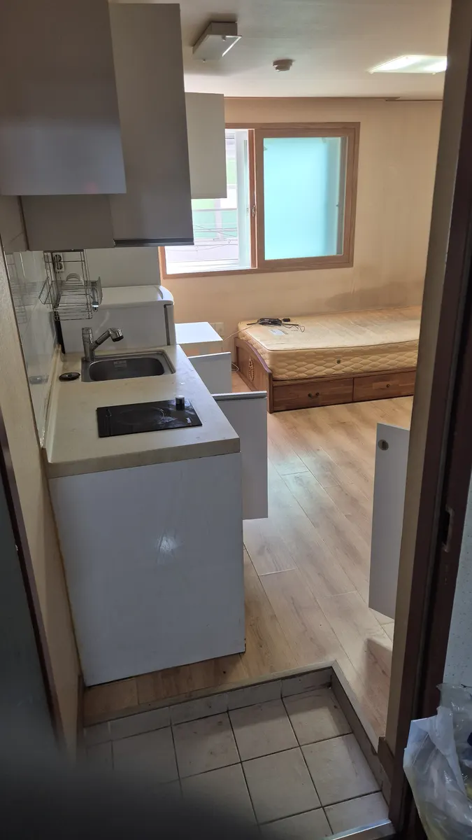 원룸 현관 세정 완료