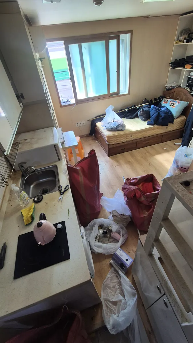 주방 정리 작업