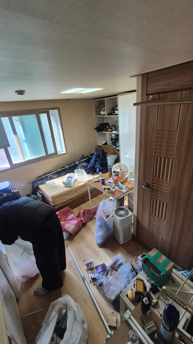 원룸 주방 짐정리 작업