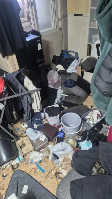 개똥 고양이똥 심각한 오염 원룸 전체 작업 전