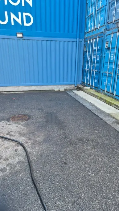 기름 오염 제거 완료