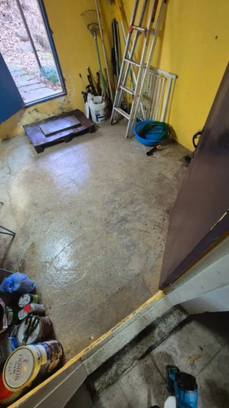 역류 제거 건조 완료