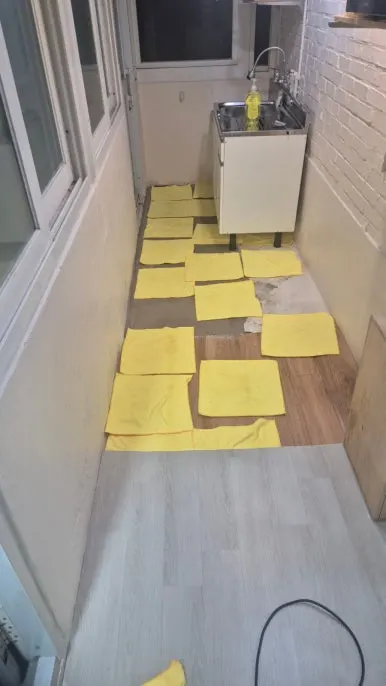 이태원 싱크대역류청소 베란다 세정 후 건조