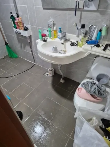 시트지 청소 전