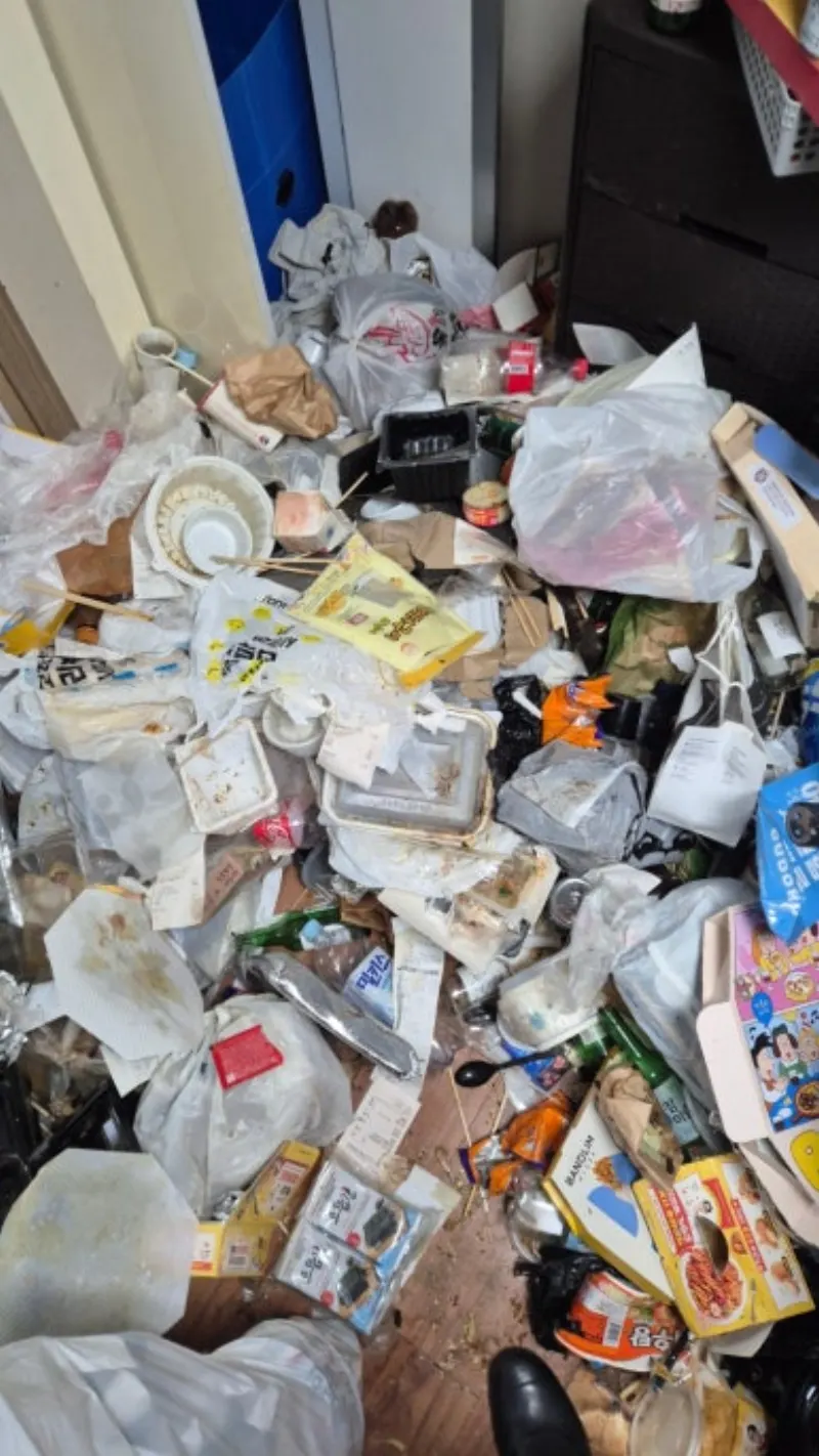 쓰레기집 당일청소 전