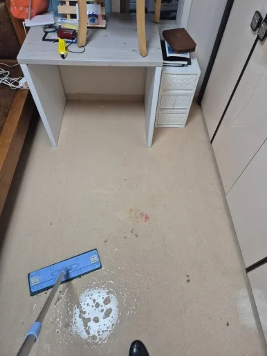 용인 바닥 습식 세정 진행